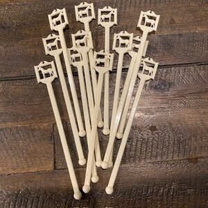 VTG Lot of 12 White Horse Blended Scotch Whisky Swizzle Sticks Browne Vintners